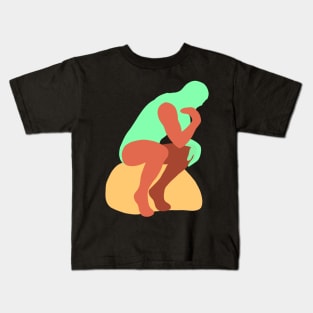 Rodin Thinker - Cutout Version Kids T-Shirt